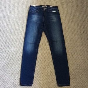 Mavi Adriana Dark Mid-Rise Skinny Jeans